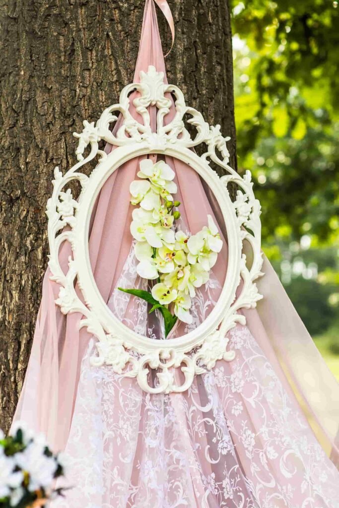 ροζ στολισμος βαπτισης για κοριτσι