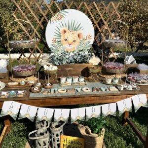 Στολισμός Βάπτισης με Θέμα Λιονταράκι